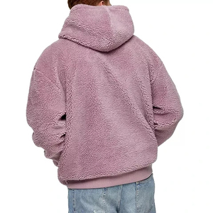 Sudadera con capucha unisex de lana con cremallera de cuarto con nuevo diseño de calle y moda totalmente personalizable a un precio - Product Image 2