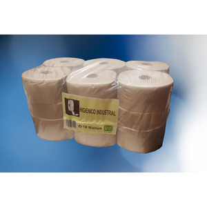 Rotolo di Carta Igienica Industriale Laminata Eco Nature 330g, 18 Pezzi, B2B - Product Image 1