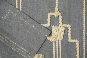 Luxury Modern Handmade <b>Boho</b> Wool <b>Rug</b> Premium Quality Woollen Carpet Plush Handwoven Tribal Inspirations Washable for Home Use - Product Image 5