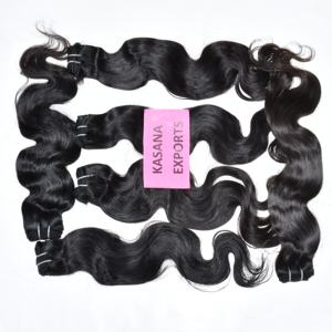Vente en gros de extensions de cuticules alignées Remy pour tresses vietnamiennes vierges noires non transformées de couleur naturelle indienne - Product Image 3