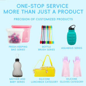 Sacs portables multifonctionnels durables imperméables en silicone de qualité alimentaire à 100% 2000ML Stockage Grand sac Vente en gros - Product Image 6