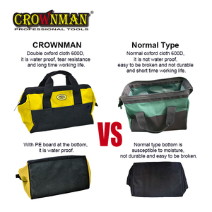 CROWNMAN 12.5 "sac <span class=keywords><strong>à</strong></span> <span class=keywords><strong>outils</strong></span> polyvalent Style promotionnel sac <span class=keywords><strong>à</strong></span> <span class=keywords><strong>outils</strong></span> en tissu Polyester Oxford <span class=keywords><strong>Textile</strong></span> pliant main boîte <span class=keywords><strong>à</strong></span> <span class=keywords><strong>outils</strong></span> en plastique - Product Image 5