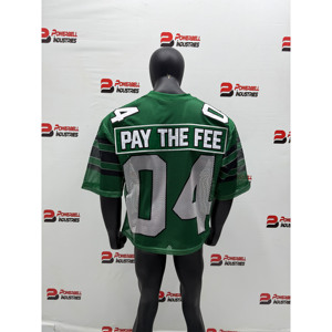 Camiseta de fútbol retro personalizada, camiseta recortada, Camiseta deportiva de gran tamaño para entrenamiento de equipos, camiseta de malla americana a la moda, camiseta de fútbol - Product Image 2