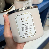 AIKUN Premium Langbrennende Aromatherapie-Sojawachskerze mit Individuellem Glasbecher & Duft für Feiertage, Bars, Lounges und Entspannung