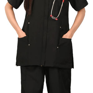 Ensemble de blouses d'infirmière extensibles de haute qualité pour femmes / Blouses d'hôpital personnalisées avec nom / Ensemble de blouses tendance en gros - Product Image 4