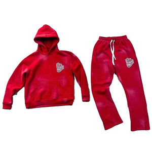 Ensemble survêtement vintage personnalisé avec sweat-shirt et pantalon de jogging, impression sérigraphique, délavage à l'acide, survêtement pour homme - Product Image 2