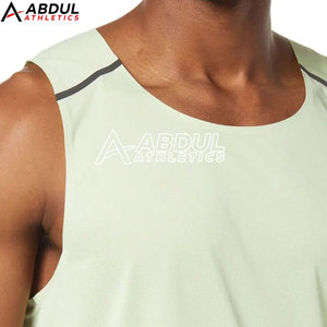 Último diseño, precio al por mayor, camiseta sin mangas para hombres hecha en el mejor material, camisetas sin mangas personalizadas para hombres - Product Image 5