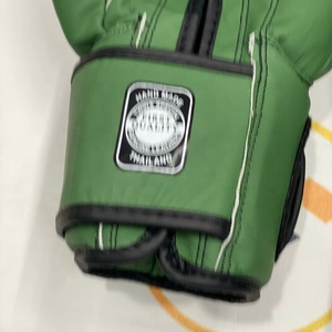 Wholesale Cheap Price Personalized Twins Matt Green Customized Boxing Muay Thai Gloves Professional Sparring Mixed Martial Arts - Product Image 4