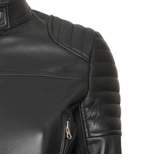 Nouveau Style Streetwear Logo personnalisé femmes haut court veste en cuir utilisation d'hiver fermeture éclair mode veste en cuir à vendre - Product Image 5