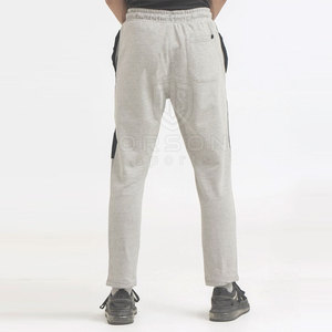 Pantalon de sport décontracté pour homme grande taille avec logo personnalisé, 100 % coton, séchage rapide, respirant, léger, taille mi-haute, coupe droite, délavage foncé - Product Image 3