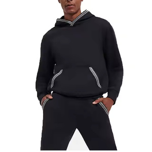 Chándal con Capucha de Forro Polar Transpirable Estampado Unisex para Adultos, con Bolsillo Bordado, Informal, para Otoño e Invierno, de Alta Calidad - Product Image 3