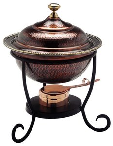 Wholesale Traditional Copper Hammered <b>Table</b> <b>Top</b> Chafing Dish High Selling Handmade Fancy Classic Design Stainless Steel Material - Product Image 4