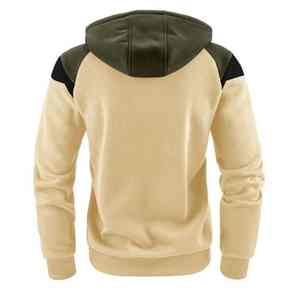 Lujoso logotipo personalizado hombres cremallera Sudadera con capucha 380gsm invierno ecológico transpirable impresión digital de gran tamaño - Product Image 2