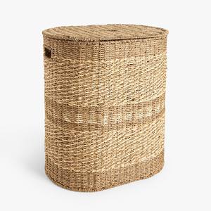 Cut out handles organizer bin seagrass clothes storage bins raffia <b>straw</b> sea grass organizers - Product Image 1