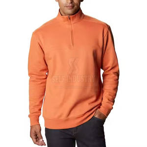 Sweat-shirt demi-zip léger pour hommes, vêtements décontractés confortables pour hommes, sweat-shirt demi-zip de base - Product Image 1