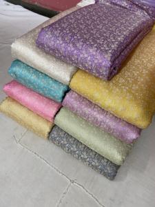 Tissu de brocart de haute qualité pour robes et mariages Textile jacquard et brodé luxueux pour l'approvisionnement en gros des filles - Product Image 4