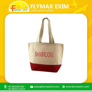 Sac fourre-tout isotherme en jute imprimé personnalisé de qualité supérieure dernier matériel de toile pour cadeaux et articles promotionnels - Product Image 2