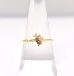 โอปอลแท้เคลือบทอง14K S925โอปอลสีชมพูและแหวนอเมทิสต์สีชมพูธรรมชาติขนาดเล็กปรับแต่งได้สำหรับ OEM และ ODM ราคาโรงงาน - Product Image 1