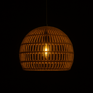 LUZ DE GABINETE ECOLÓGICO MODERNO PARA HOGAR HOTEL RESTAURANTE NUEVO MATERIAL NATURAL ILUMINACIÓN DECORATIVA DE HIERRO Y YUTE - Product Image 2