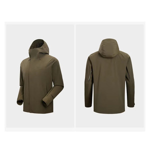 Nouvelle veste softshell imperméable pour hommes coupe-vent d'hiver en nylon et polyester pour la randonnée - Product Image 6