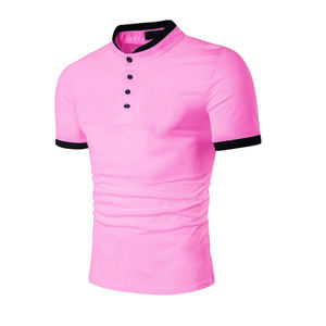 Nueva moda informal para hombre de servicio OEM para Polo de alta calidad de algodón poliéster transpirable cuello alto de manga corta de talla grande - Product Image 4