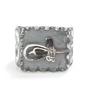 Men's 925 Sterling <b>Silver</b> Ring Cultural Collectible Ottoman Emblem and <b>Pen</b> Design Jewelry - Product Image 4