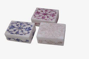 White Marble Jewelry Accessories <b>Box</b> I Multi Mother of Pearl Trinket <b>Box</b> I Handcrafted Multiuse <b>Box</b> I <b>Small</b> <b>Storage</b> <b>Box</b> - Product Image 2