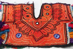 Kutch Vintage Adornado Yokes Parches Bolsos Vestido Chaqueta Banjara Espejo Parche - Product Image 3