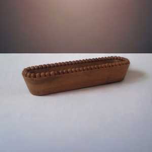 Bougie de service de cuisine moderne style ferme antique perlée rustique brun antique blanc naturel bols en bois de Noël - Product Image 4