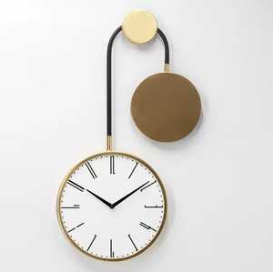 Reloj de Pared de Diseño Moderno para Sala de Estar, Forma Personalizada, Material Metálico, Colgante, Mejor Calidad, Tamaño Personalizado, Estilo Antiguo, Mecánico - Product Image 1