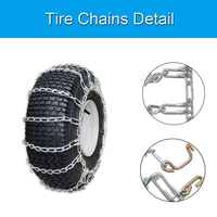 Cadenas para Neumáticos de Tractor de Jardín, de Acero Aleado Galvanizado, 20x8x8 20x8x10 Pulgadas, para Nieve y Hielo, Venta al Por Mayor