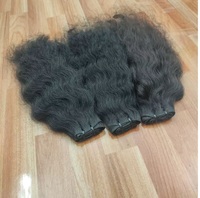 Rambut Keriting India Selatan 100% Asli Manusia, Mentah Tanpa Proses, Lembut Halus, 100g, Grosir AFSEL EXPORTS, Tersedia Satu Bundel