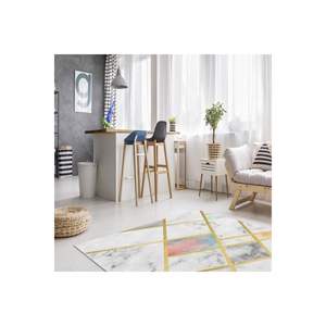 Alfombra de piel con aspecto de mármol clásico Patrón rectangular de felpa Impreso digital para el hogar Sala de estar o piso Tamaño grande para uso en el pasillo - Product Image 2