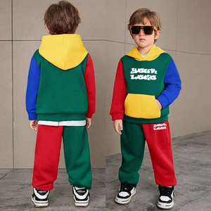 Chándales para niñas, 2 piezas, niños, invierno, niños, sudaderas con capucha Unisex, chándal para niños, 2 piezas, conjuntos de camisa para niños pequeños, 2 piezas, chándal juvenil - Product Image 6
