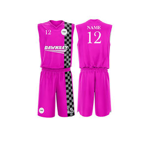 Ensemble de maillot de basket-ball de qualité supérieure, maillot et short en polyester respirant à séchage rapide, vêtements de sport d'équipe pour hommes, femmes et jeunes - Product Image 4