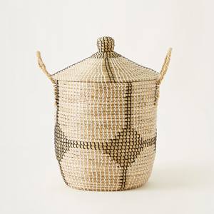 Cajas de almacenamiento decorativas de pasto marino, contenedores de pasto marino de gran calidad, contenedores de paja con diferentes diseños - Product Image 3