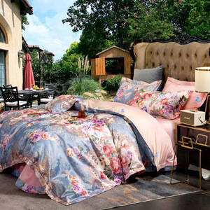 Juego de Ropa de Cama 100% Algodón, Diseño Jacquard, Múltiples Estampados, Funda Nórdica, Sábanas, Venta al Por Mayor, Personalizable, Fábrica de Guangzhou - Product Image 1