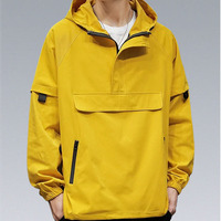 Hoge Kwaliteit Tech Wear Windjack Stijl Jas Modieuze Capuchon Duurzaamheid Waterdichte Cyberpunk Tactische Jassen Me
