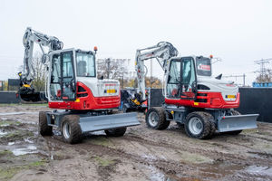 Prix d'usine, mini-excavatrice Takeuchi TB370W de haute qualité, type à roues, excavatrice compacte pour la construction, en vente, prix réduits - Product Image 6