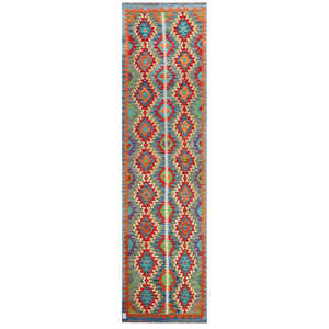 พรมกิลิมแบบมีสายรัด ไมมาณา อัฟกานิสถาน ขนาด 309 x 84 ซม. - Product Image 1