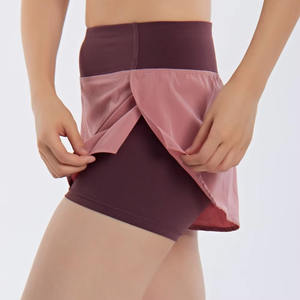 Shorts de course taille haute 2-en-1 pour femme, double couche, séchage rapide, pour yoga, fitness, entraînement et gym, pour femmes 2026 - Product Image 4