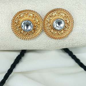 Conjunto de Collar Gargantilla Anokhi Fusion de Plata 925 con Motivo Dorado, Chapado en Oro de 14K/18K para Boda y Regalo - Product Image 2