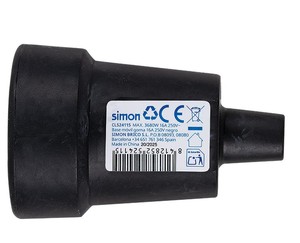 Base antenna in gomma nera 16A 250V (Simon Brico CL524115) - Product Image 3