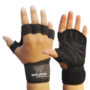 Unisex Comfortable Silicone Fitness <b>Gloves</b> for Workout Gym <b>Weight</b> Lifting Sport Cross <b>Training</b> with Wrist Support - Product Image 4