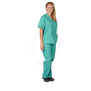 Uniforme de exfoliación de hospital personalizado transpirable de verano, trajes de exfoliación de hospital para mujer, conjuntos de uniformes médicos de enfermería para correr - Product Image 1
