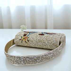 Bolso Baguette Informal Personalizado, Hecho a Mano en India, con Cuentas de Vidrio Multicolores, Certificado por MS Handicraft - Product Image 3