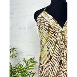 Magical Boho Summer Long Silk <b>Robe</b> Recycled Cover-Up Swimsuit in <b>Beach</b> Style - Product Image 3