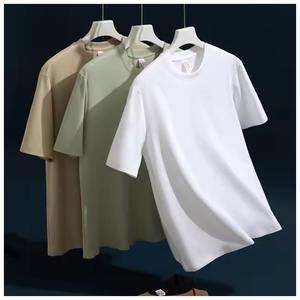 Camiseta de algodón orgánico para hombre, respetuosa con el medio ambiente, moda sostenible, suave, transpirable, de secado rápido, de gran tamaño, Manga corta personalizada - Product Image 5