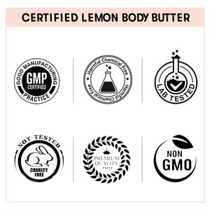 Beurre corporel au citron pour le soin de la peau et des cheveux : Beurre corporel au citron éclaircissant pour la peau pour les acheteurs en gros - Product Image 5