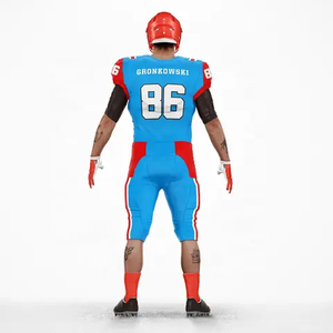 Maillot de football américain personnalisé OEM en gros – Tenue de sport respirante en Spandex/Coton, anti-bactérienne et à séchage rapide - Product Image 4